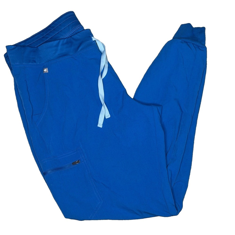 Figs Zamora Jogger Scrub Pants Womens XL/T Royal Blue Technical Collection